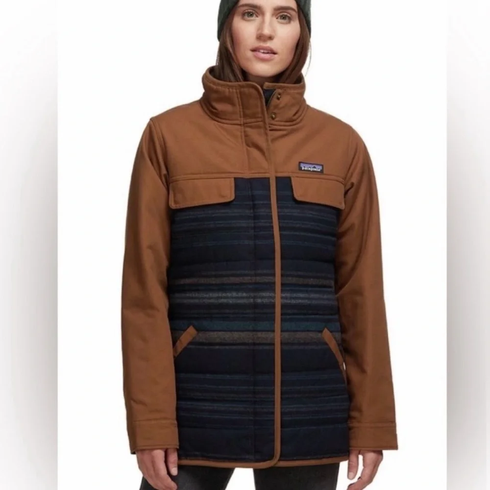 Patagonia Out Yonder Coat in Owl Brown | Size Small - Picture 1 of 4